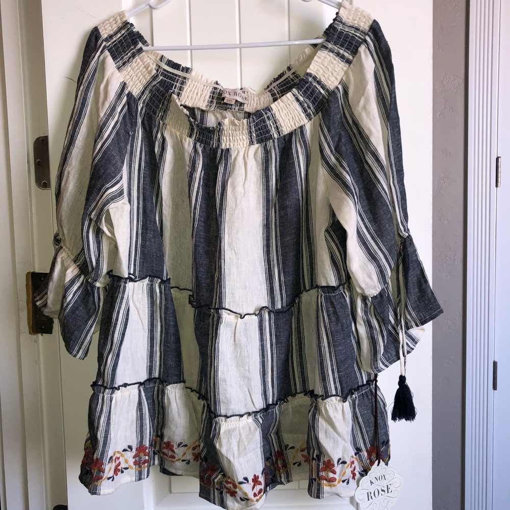 OFF THE SHOULDER KNOX ROSE TOP!